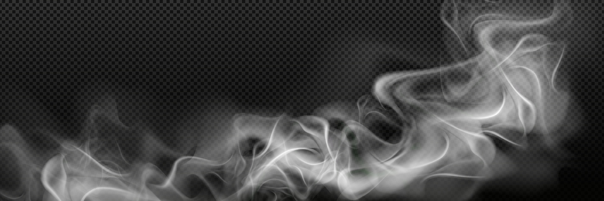 Smoke cloud png isolated on black background. 16963053 Vector Art at