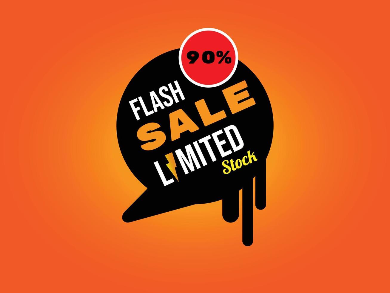 flash sale big discount promotion banner wallpaper background vector