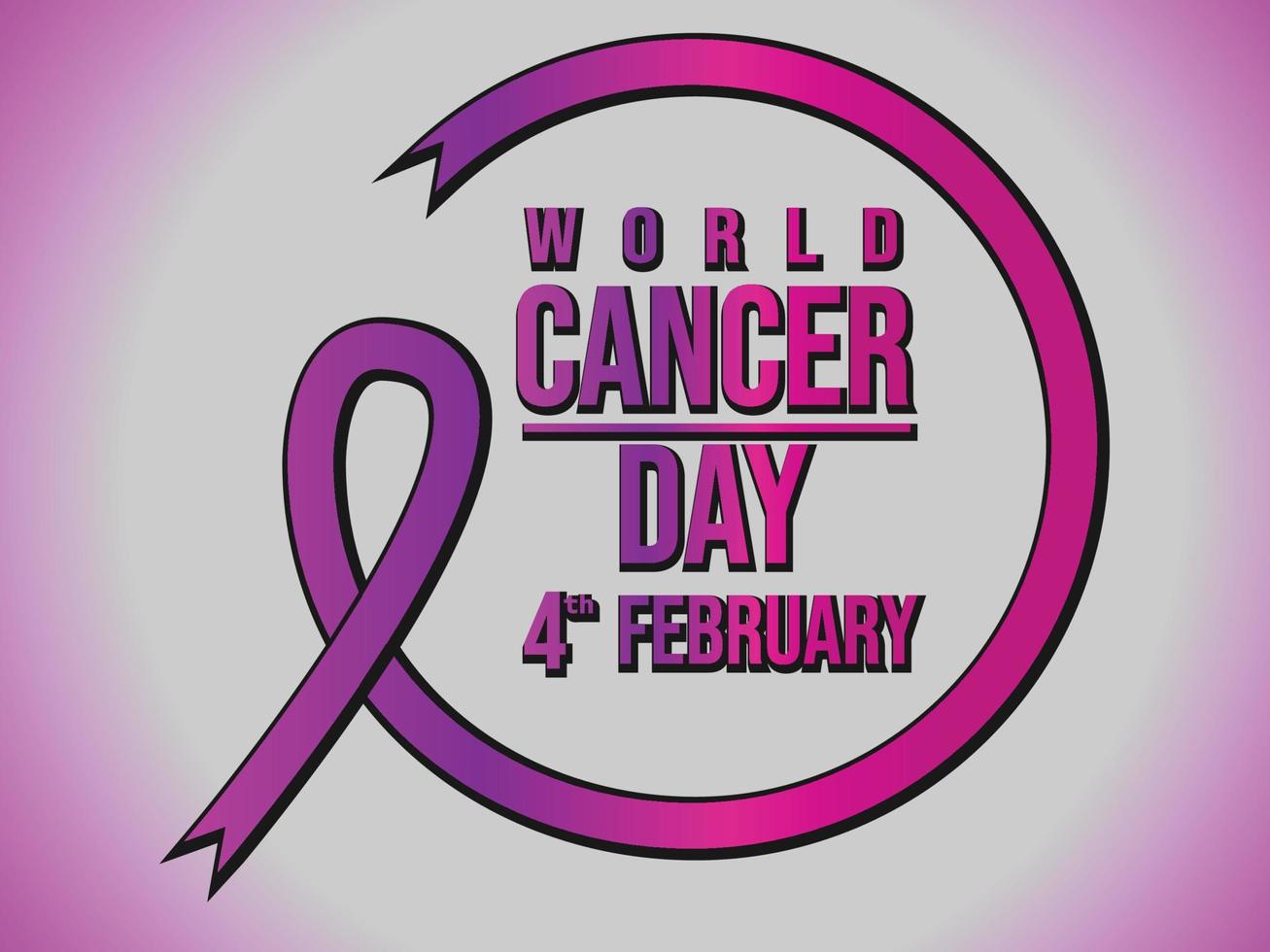 world cancer day background ribon wallpaper vector