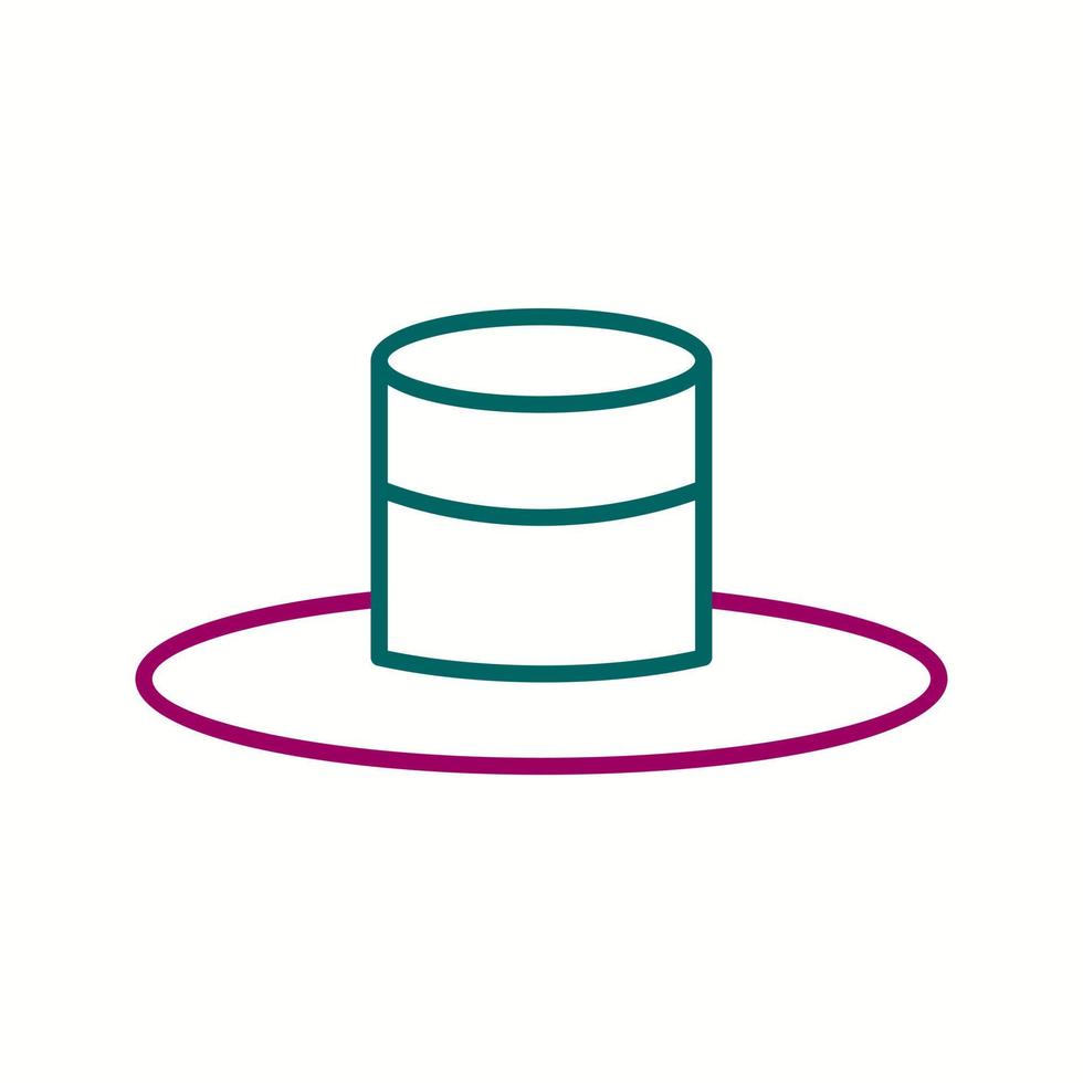 Unique Hat Vector Line Icon