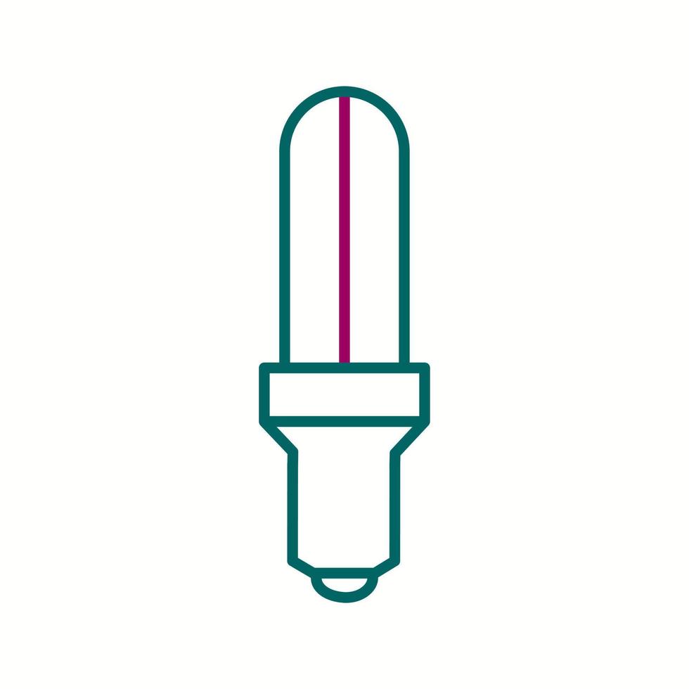 Unique Energy Saver Bulb Vector Line Icon