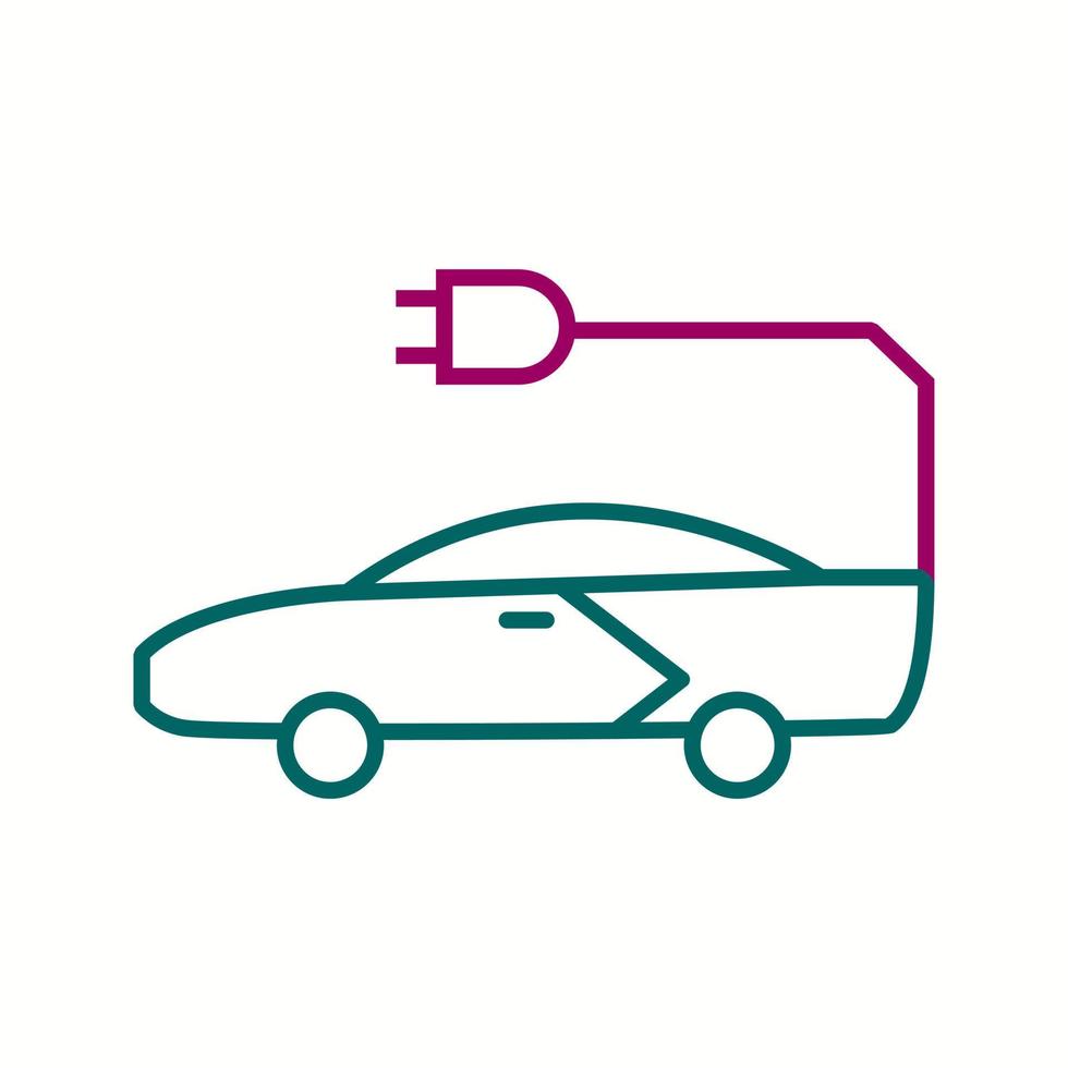 Unique Car Vector Line Icon