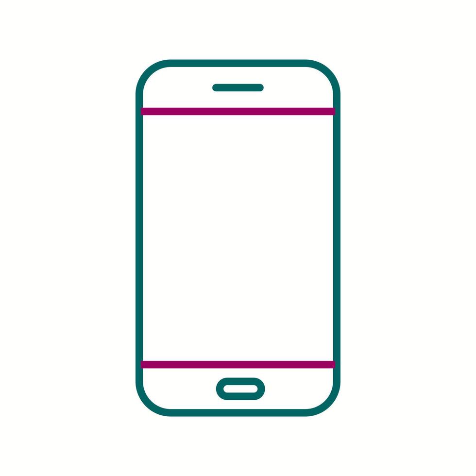 Unique Mobile Vector Line Icon