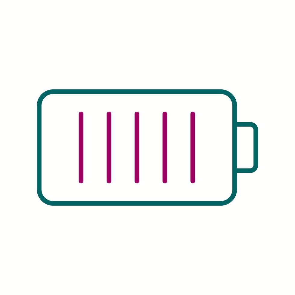 Unique Battery Vector Line Icon