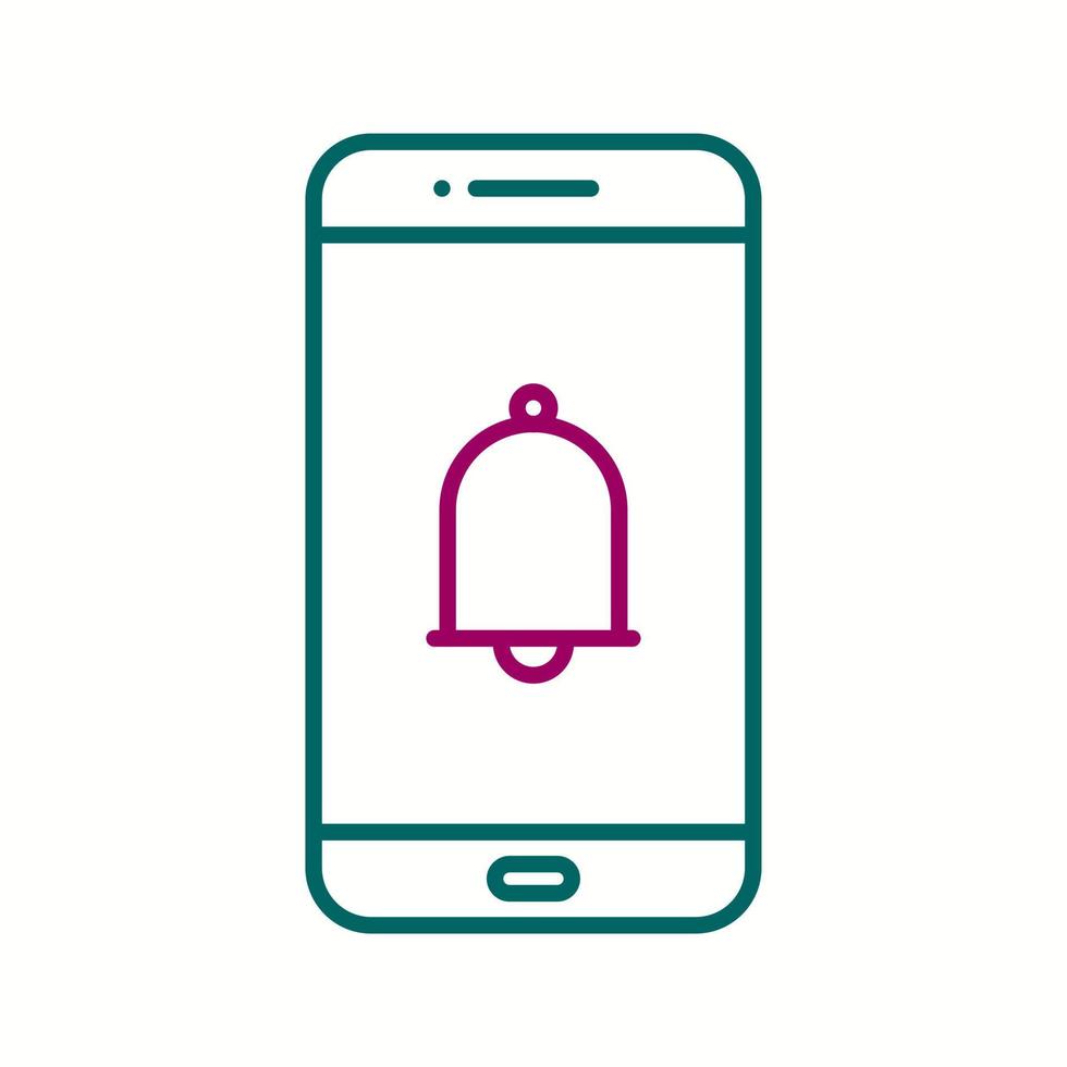 Unique Alarm Ringing Vector Line Icon