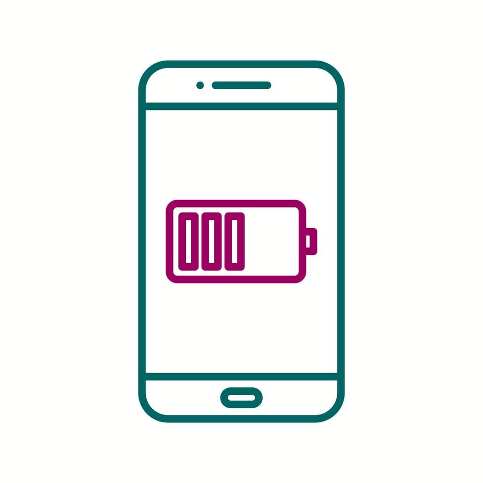 Unique Battery Indicator Vector Line Icon