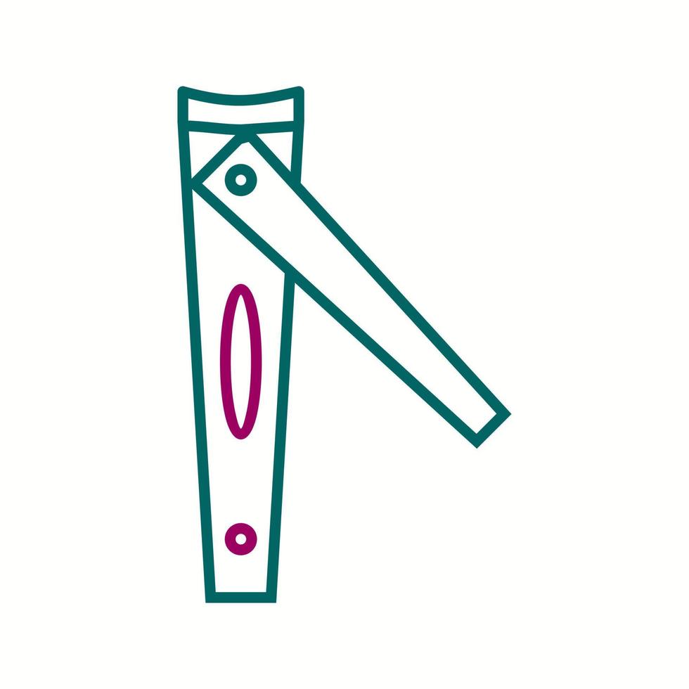 Unique Nail Cutter Vector Line Icon