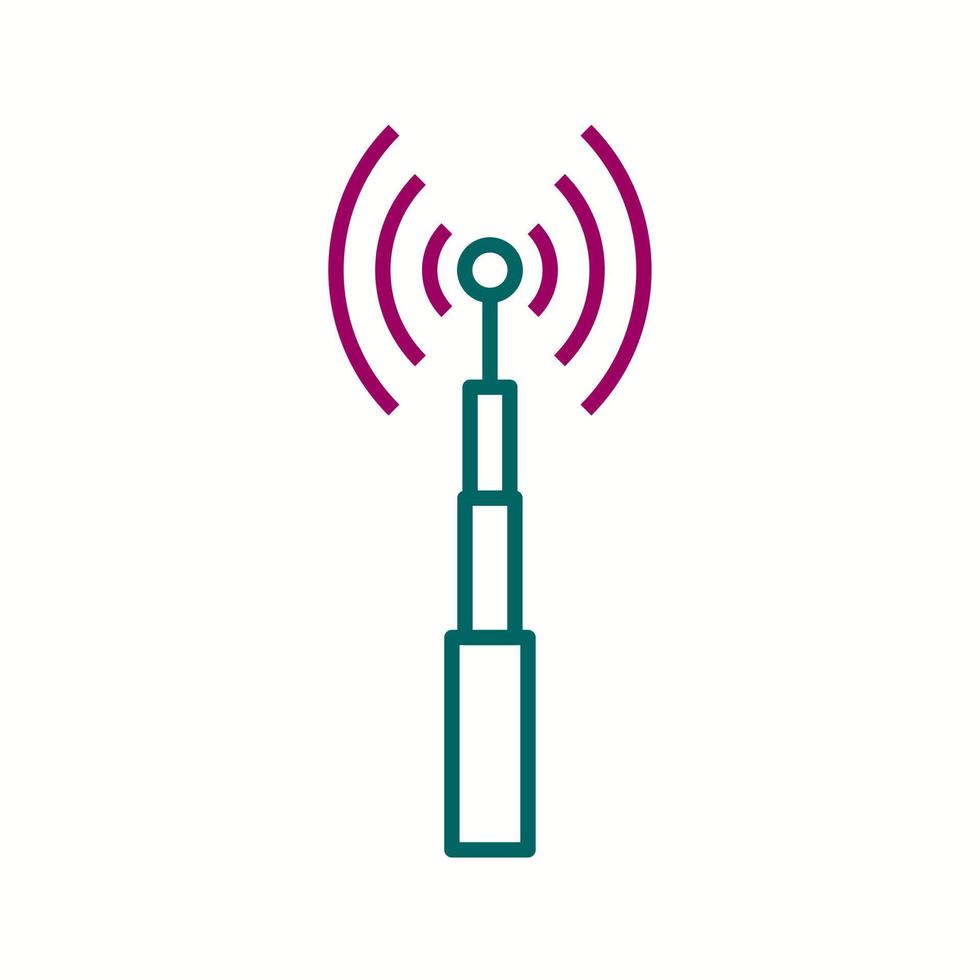 Unique Telecom Tower Vector Line Icon