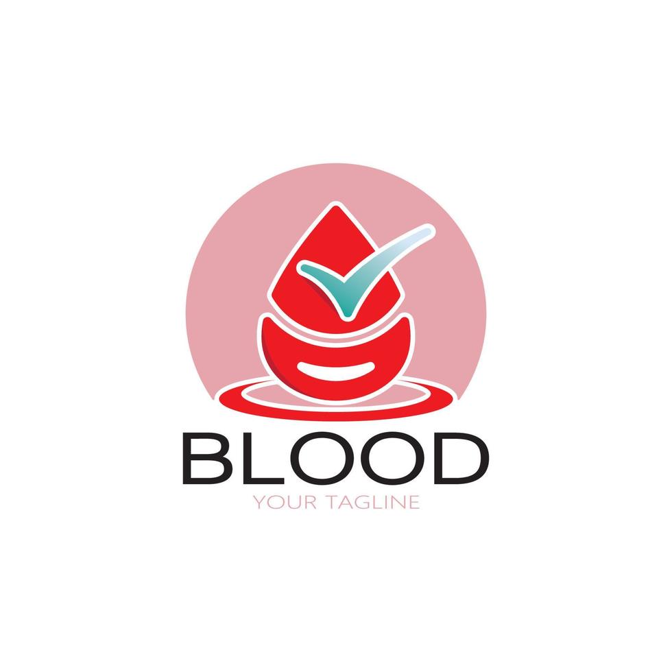 sangre circulante, donación de sangre, logotipo de donación de sangre icono ilustración diseño de plantilla vector para fines médicos clínica de medicina herbaria hospital y transfusión de sangre