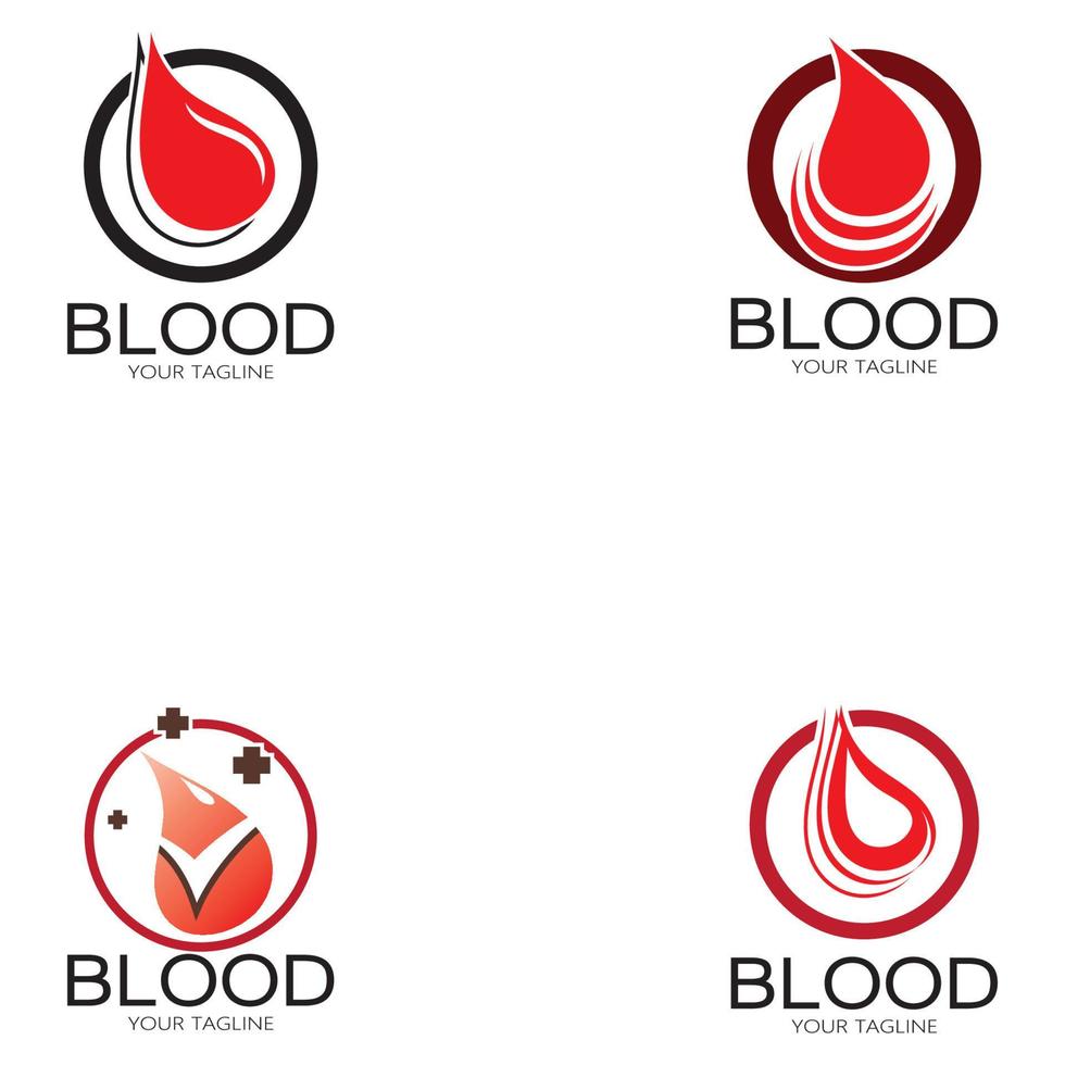 sangre circulante, donación de sangre, logotipo de donación de sangre icono ilustración diseño de plantilla vector para fines médicos clínica de medicina herbaria hospital y transfusión de sangre