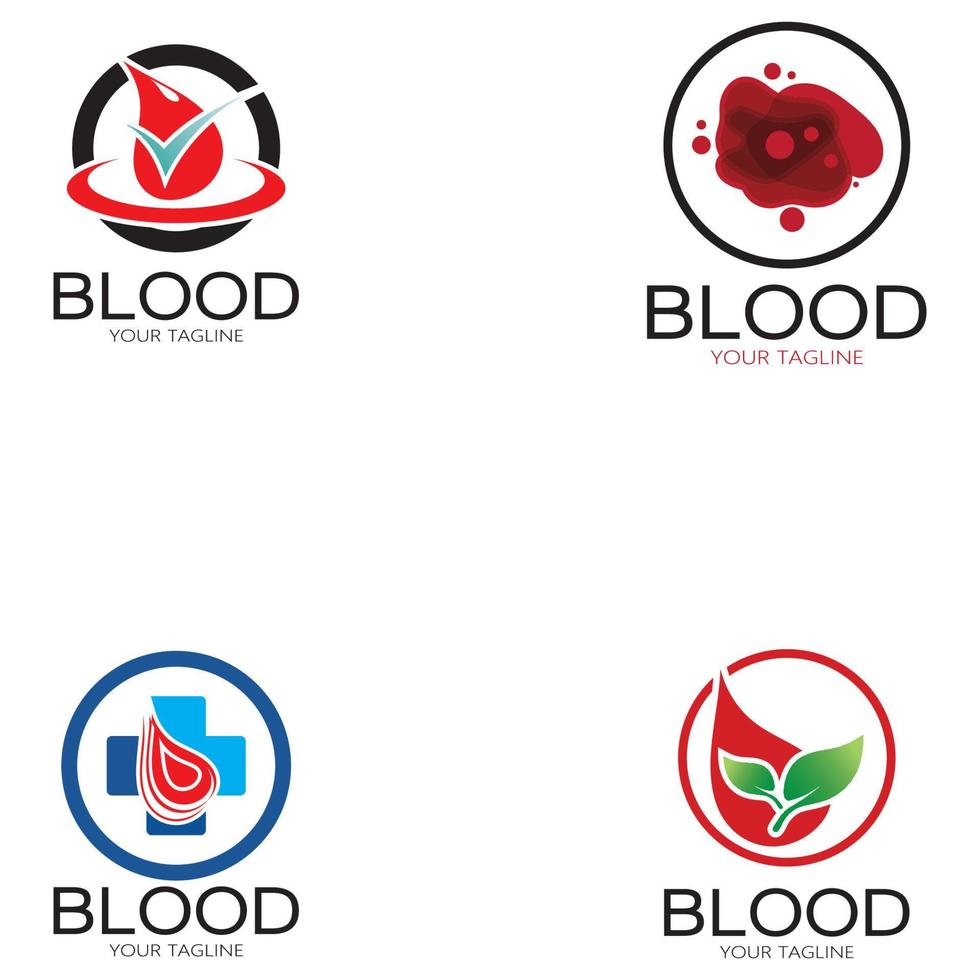 sangre circulante, donación de sangre, logotipo de donación de sangre icono ilustración diseño de plantilla vector para fines médicos clínica de medicina herbaria hospital y transfusión de sangre