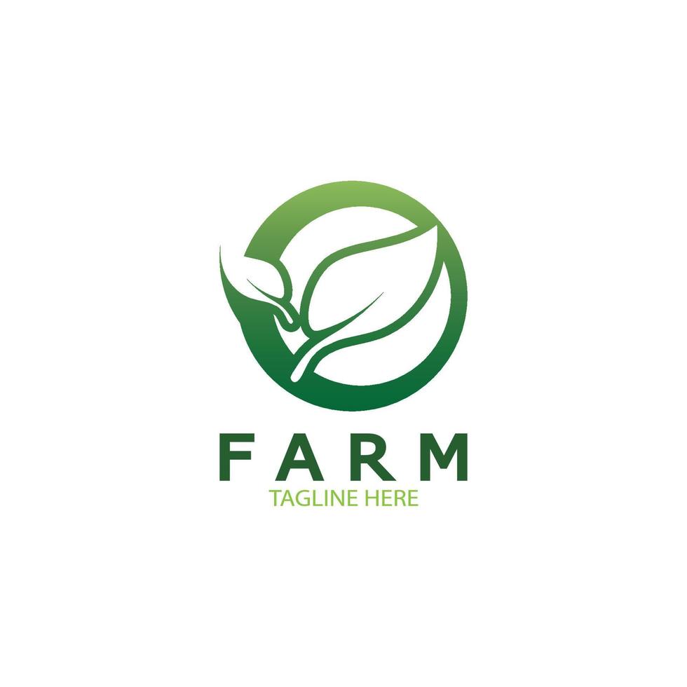 Farm  agriculture organic  logo design illustration of agriculture business, crop field, pasture, milk, Design Concept, Creative Symbol, Icon,Template vector