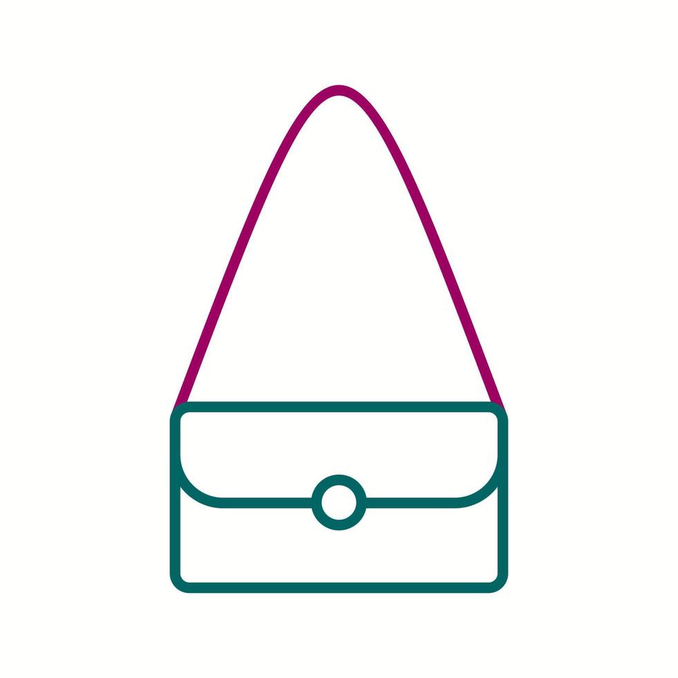 Unique Shoulder Bag Vector Line Icon