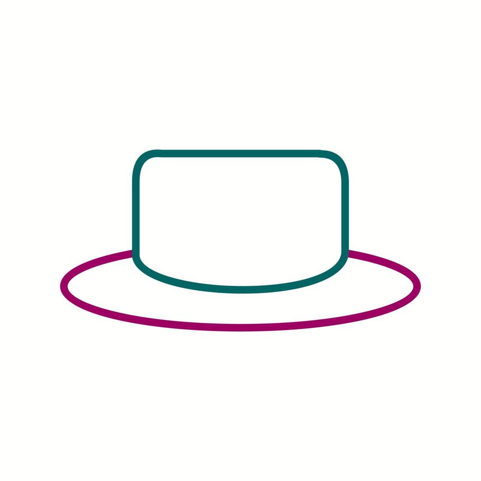 Unique Hat Vector Line Icon