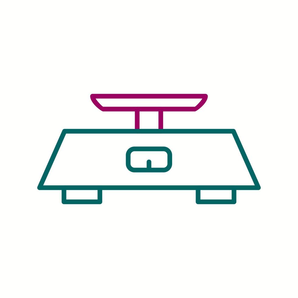 Unique Measuring Scale Vector Line Icon
