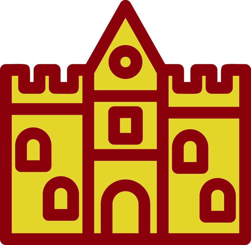 diseño de icono de vector de castillo