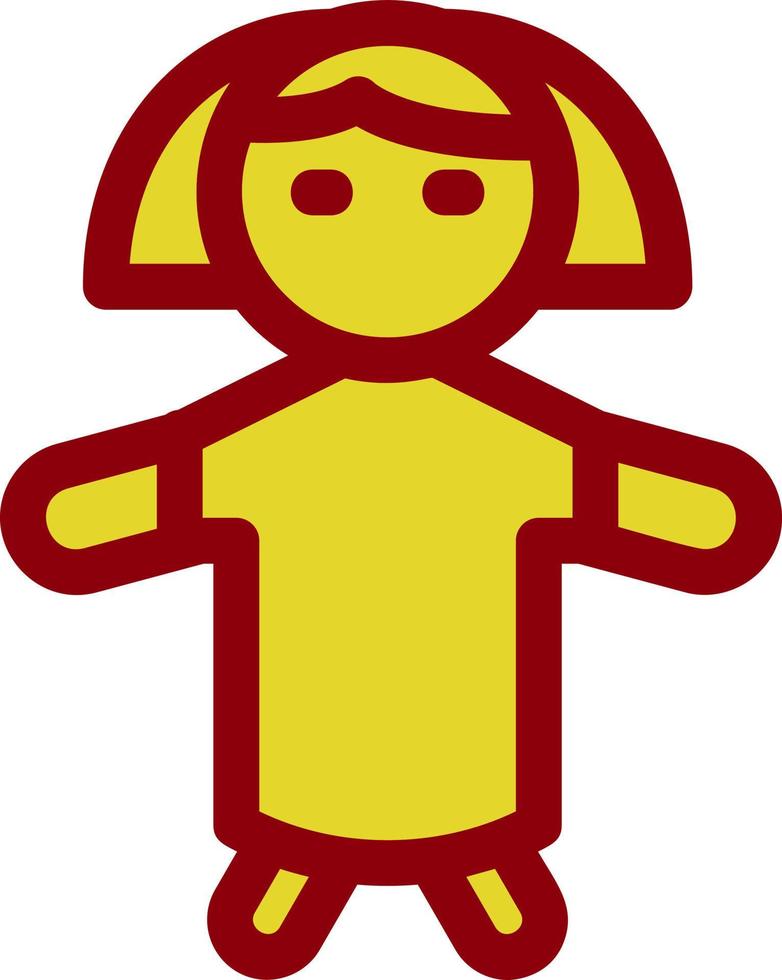 diseño de icono de vector de muñeca