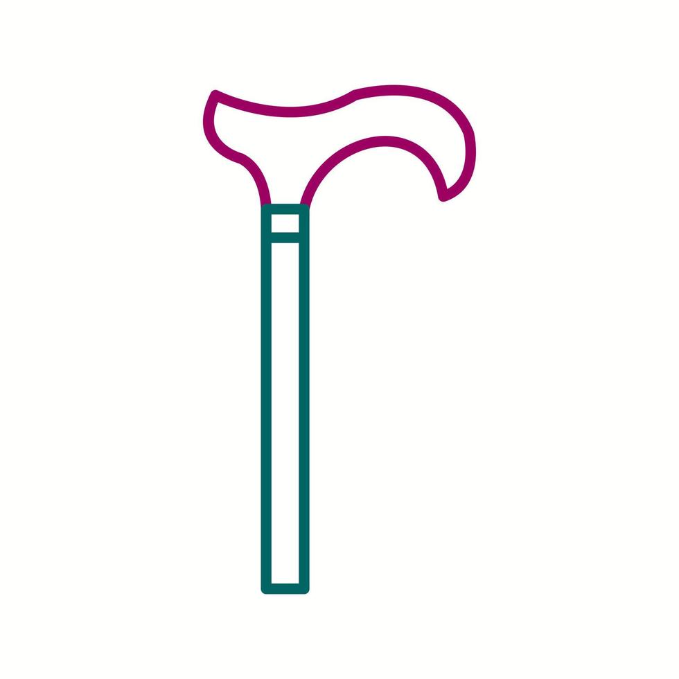 Unique Walking stack Vector Line Icon
