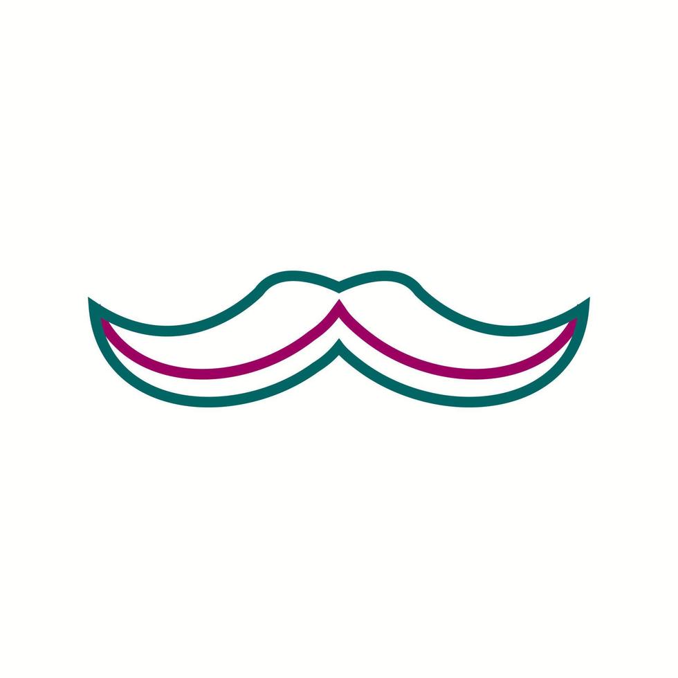 Unique Moustache Vector Line Icon