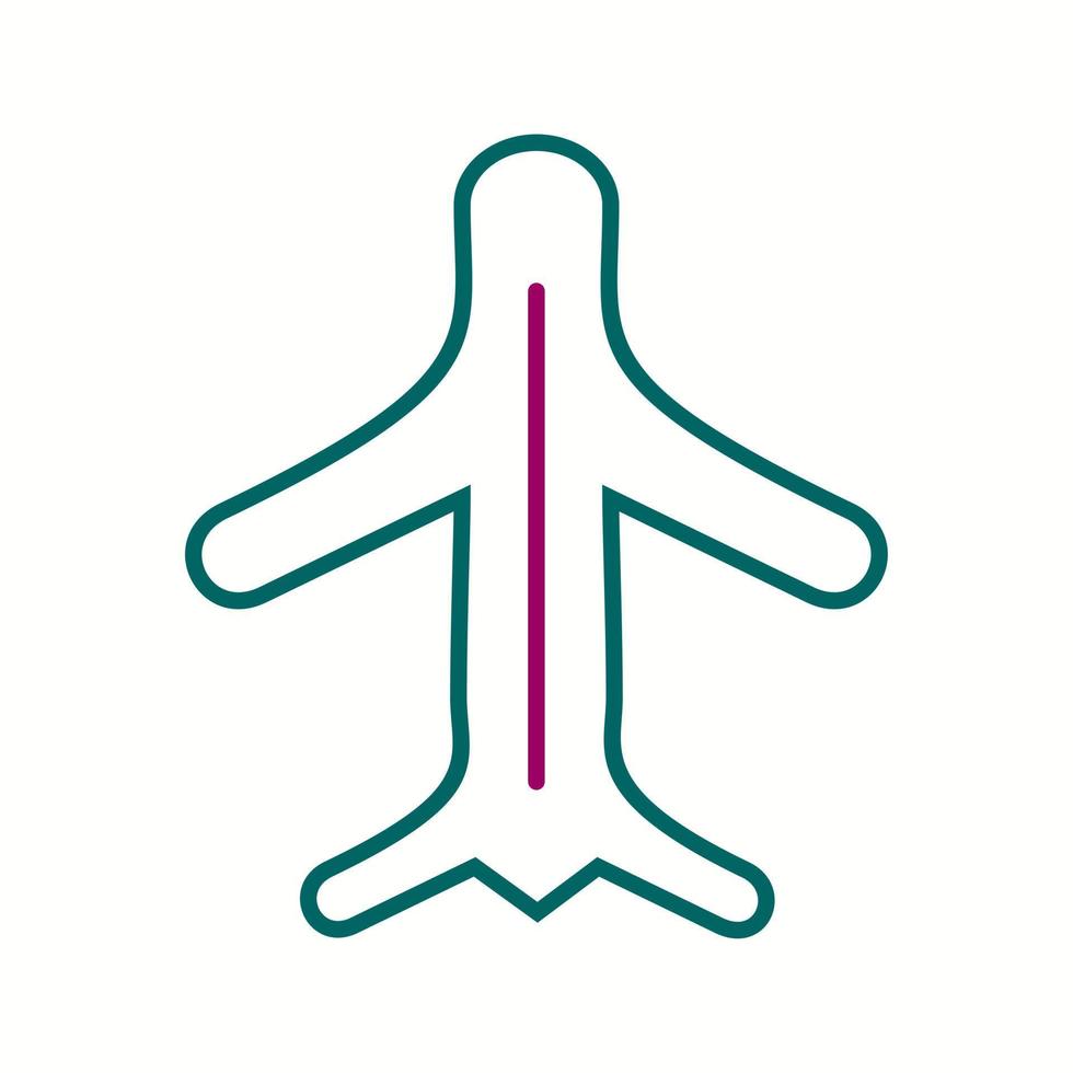 Unique Airplane Mode Vector Line Icon