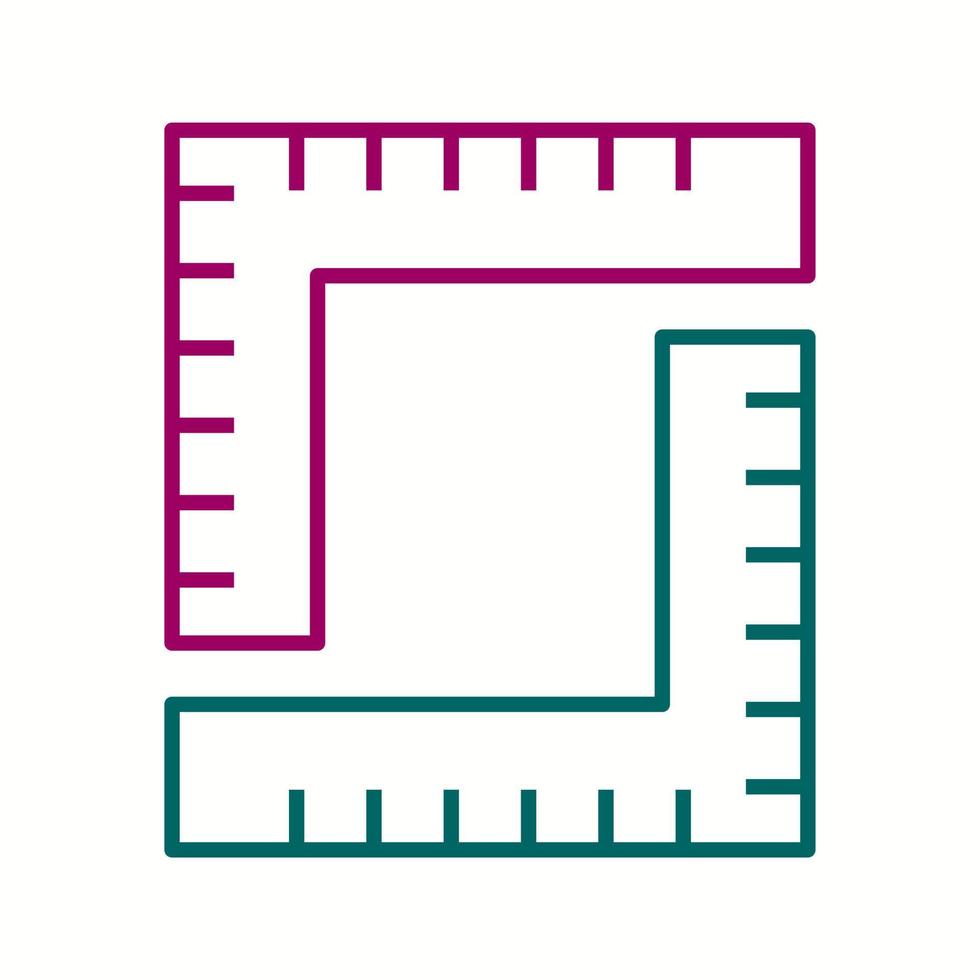 Unique Measurement Vector Line Icon