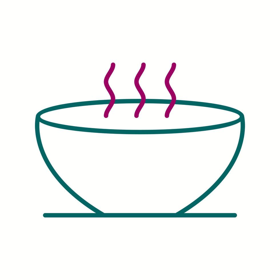 Unique Hot Soup Vector Line Icon