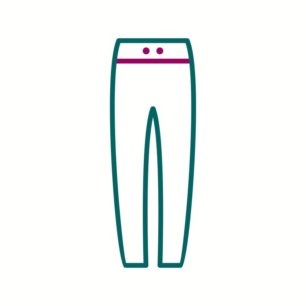 icono de línea de vector de pantalón cálido único