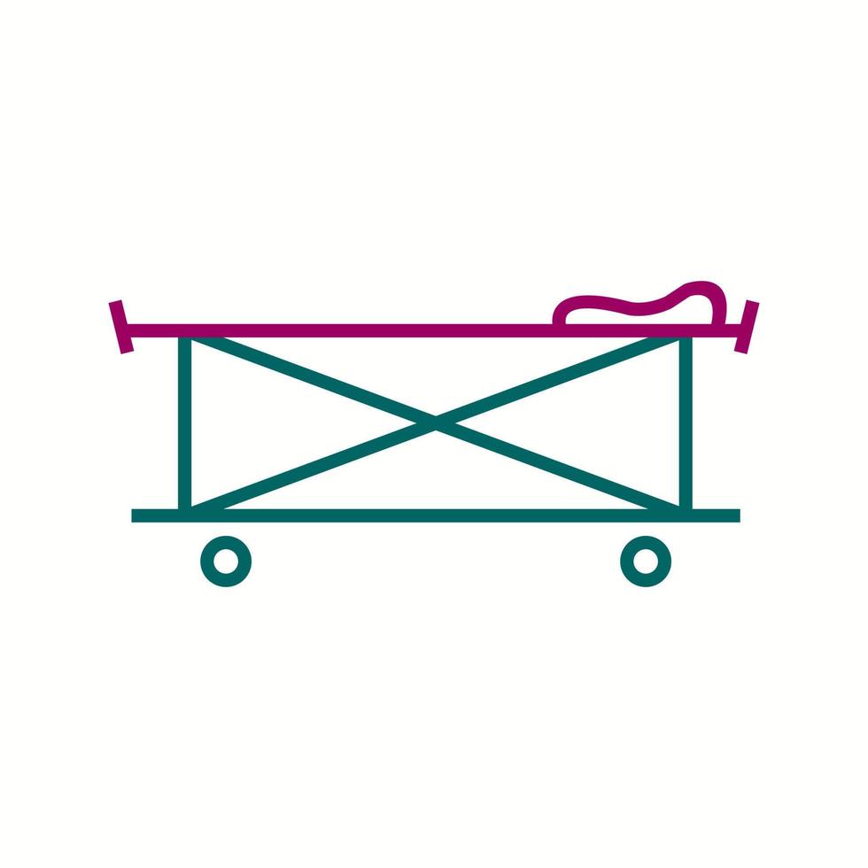 Beautiful stretcher vector line icon