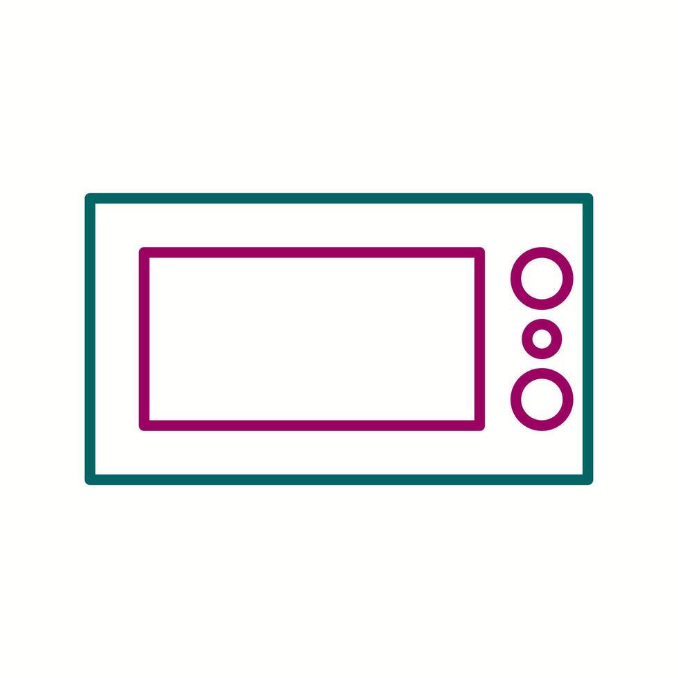 Unique Oven Line Vector Icon