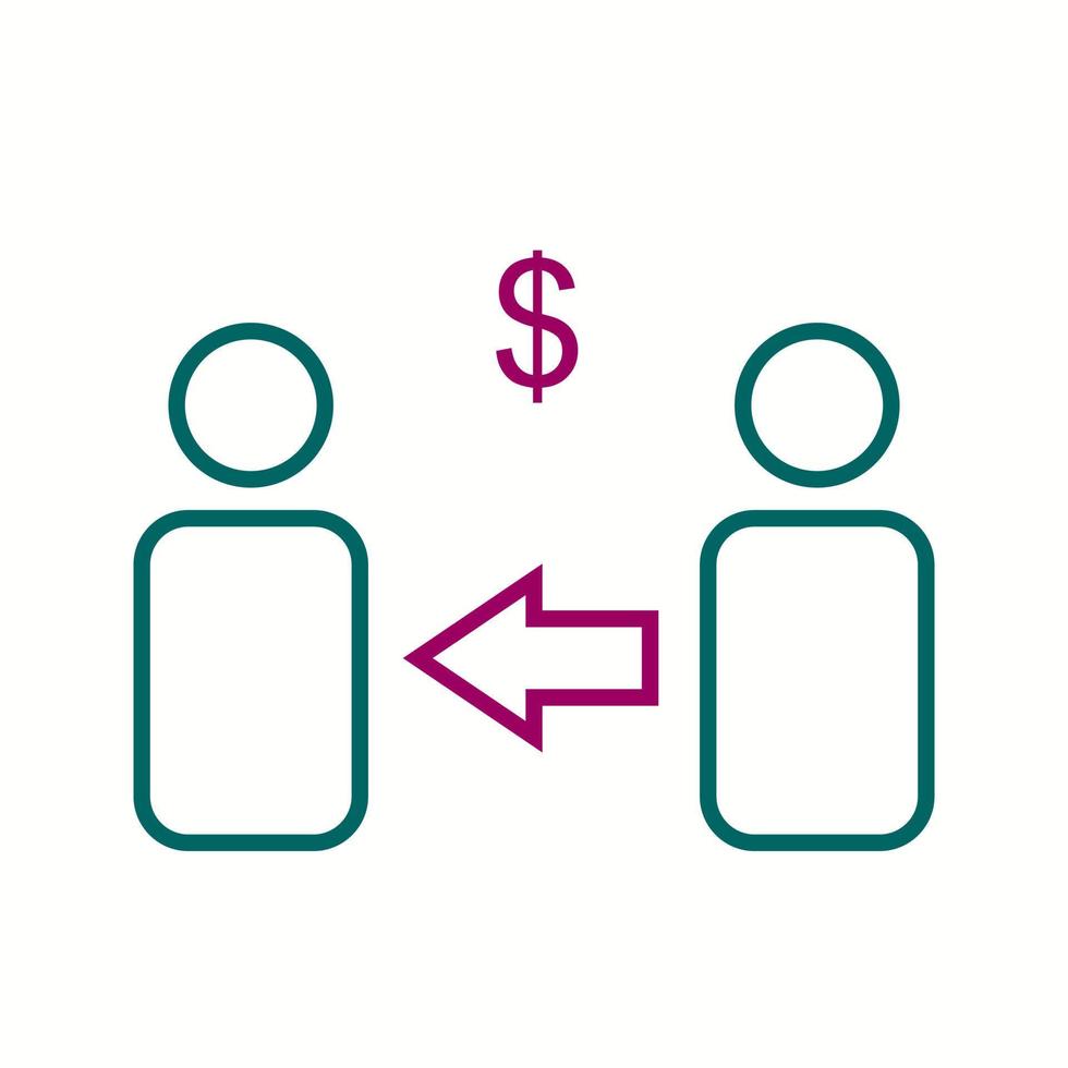 Beautiful Market Affiliate vector line icon
