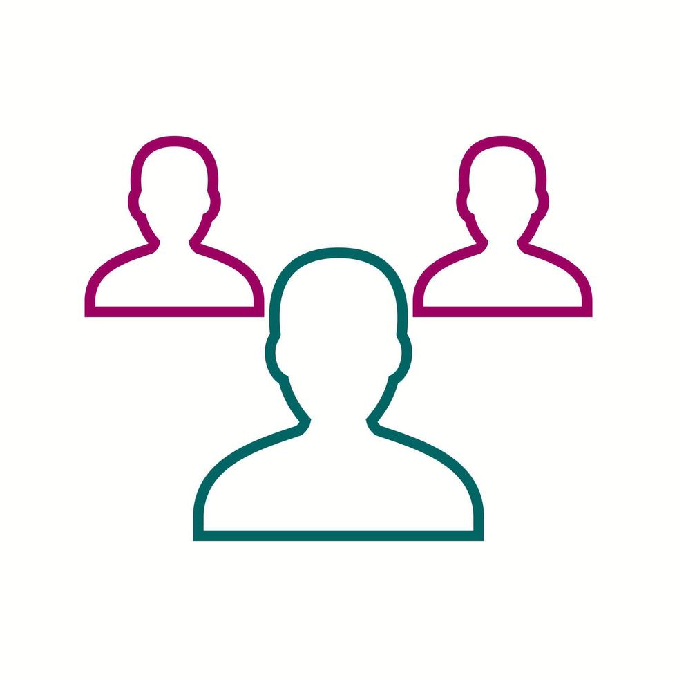 Beautiful Teamwork vector line icon