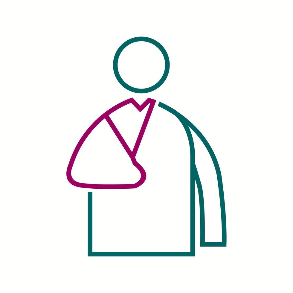 Beautiful Patient vector line icon