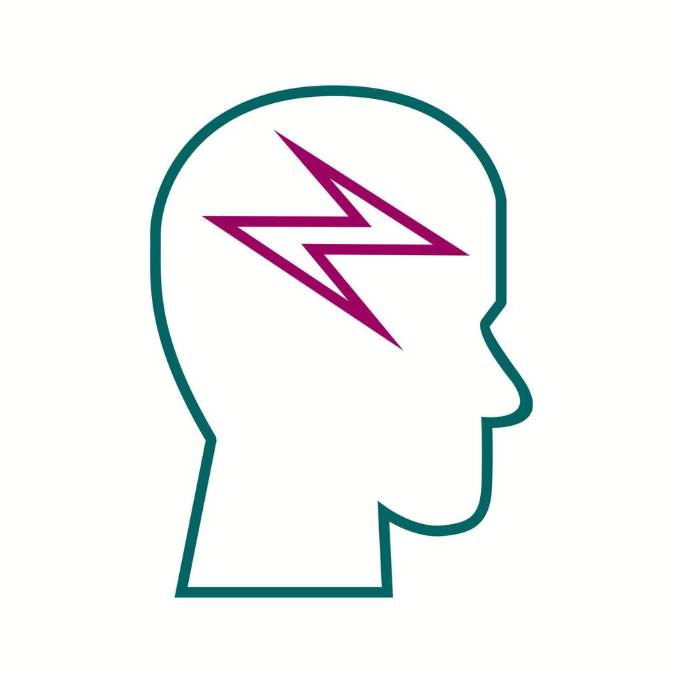 Beautiful Brain vector line icon