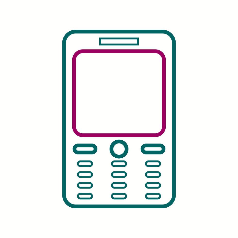 Beautiful Phone vector line icon