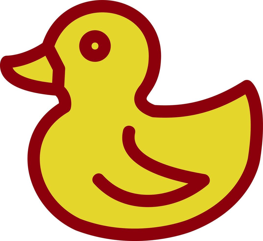 Rubber Duck Vector Icon Design