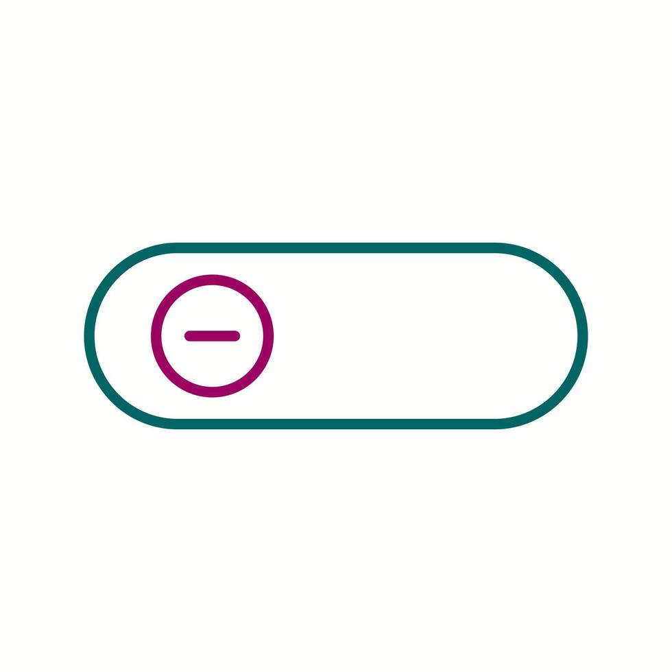 Beautiful Slide Button Line Vector Icon