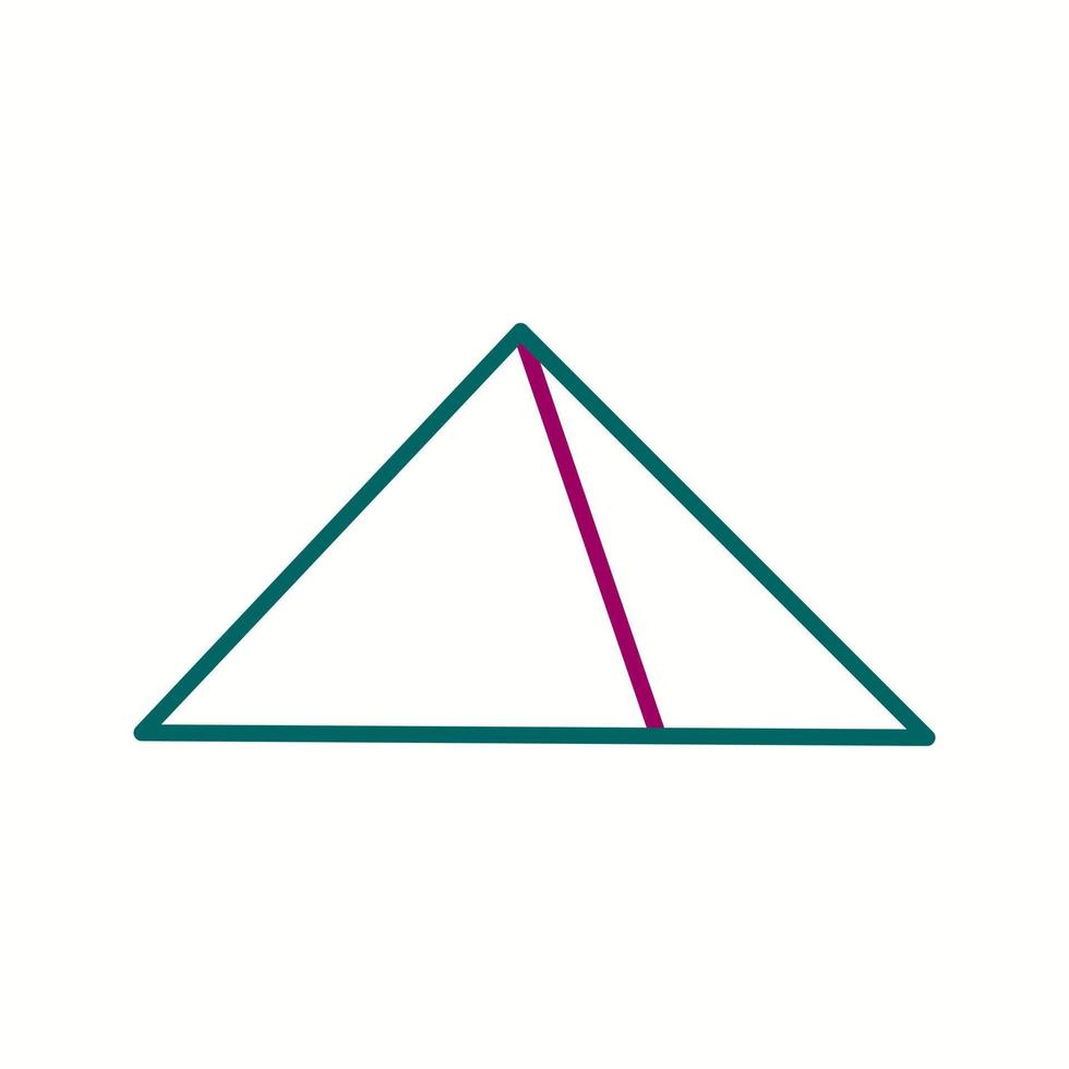 Beautiful pyramid Line Vector Icon