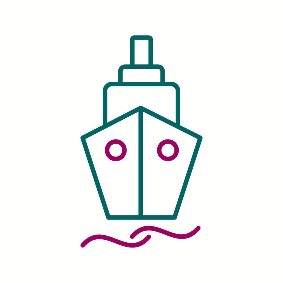 Beautiful Ship Vector line icon