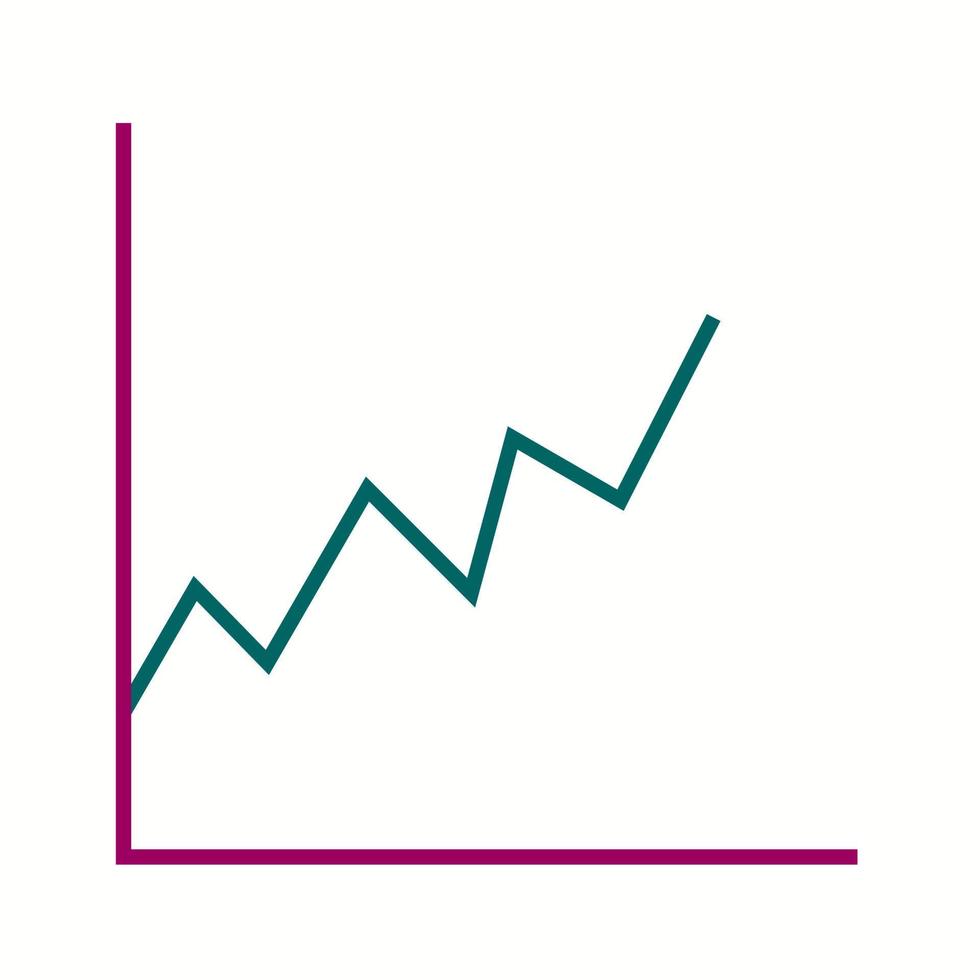 Beautiful Graph Line Vector Icon