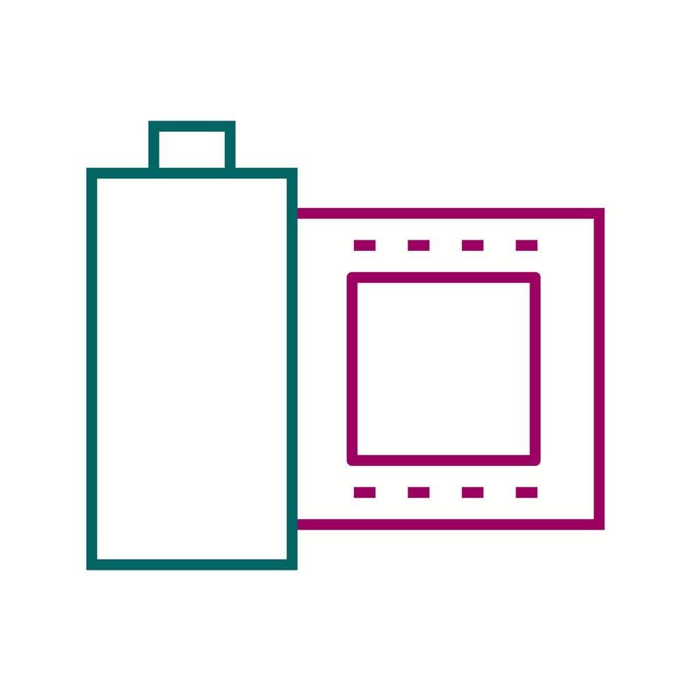 Beautiful Reel Line Vector Icon