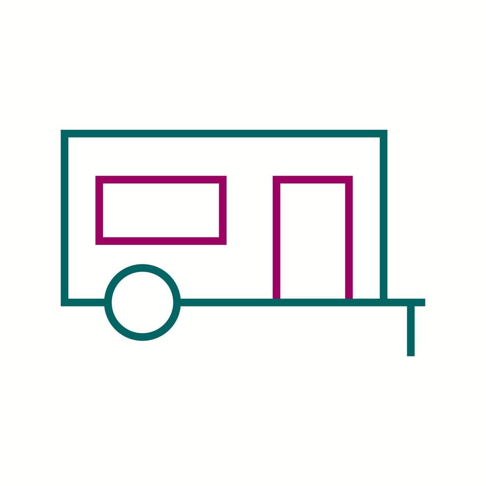 Beautiful Container Line Vector Icon