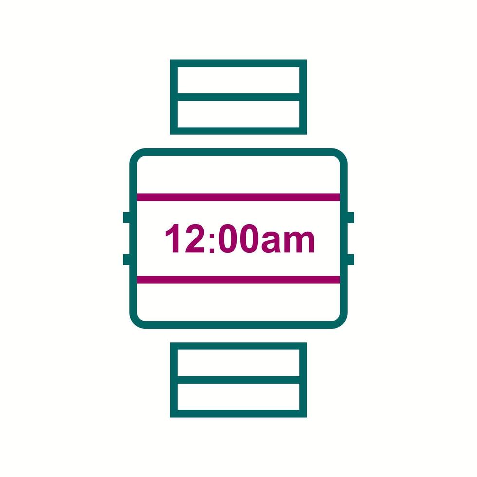 Beautiful Watch Line Vector Icon