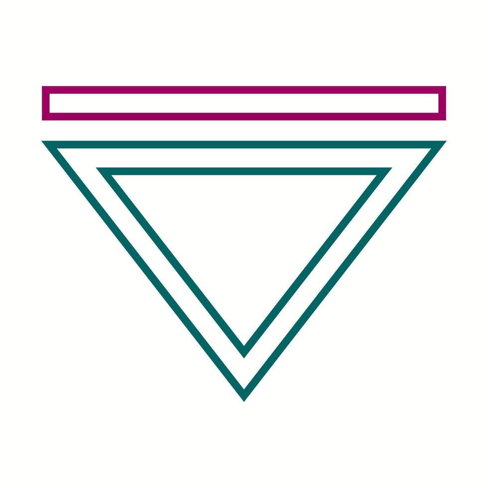 Beautiful Arrow Down Line Vector Icon