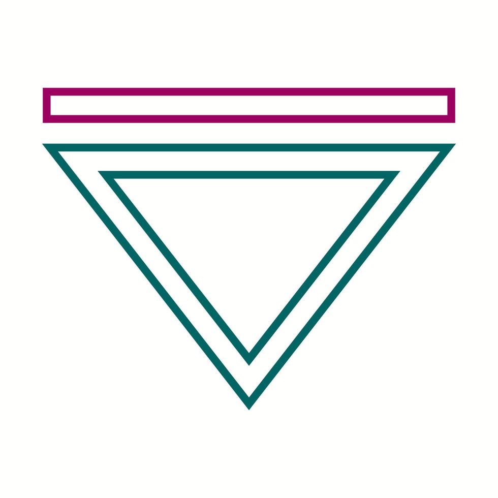 Beautiful Arrow Down Line Vector Icon