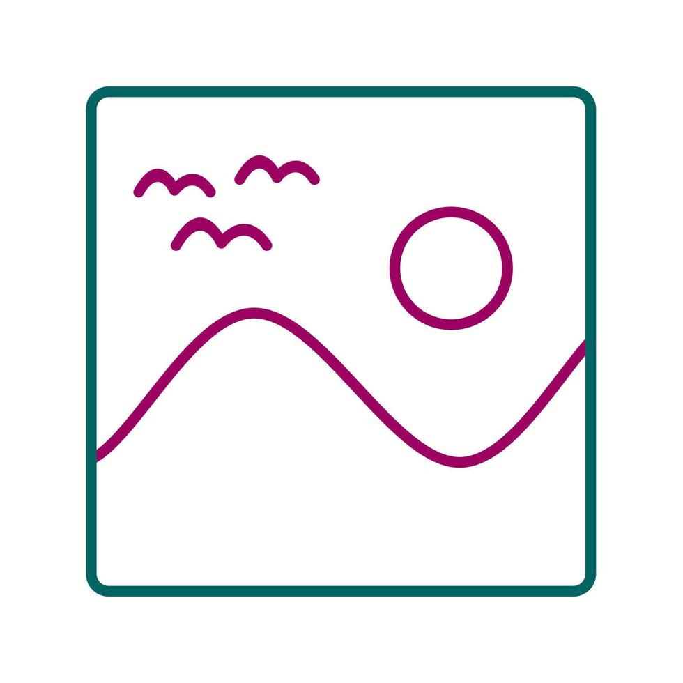 Beautiful Gallery Line Vector Icon