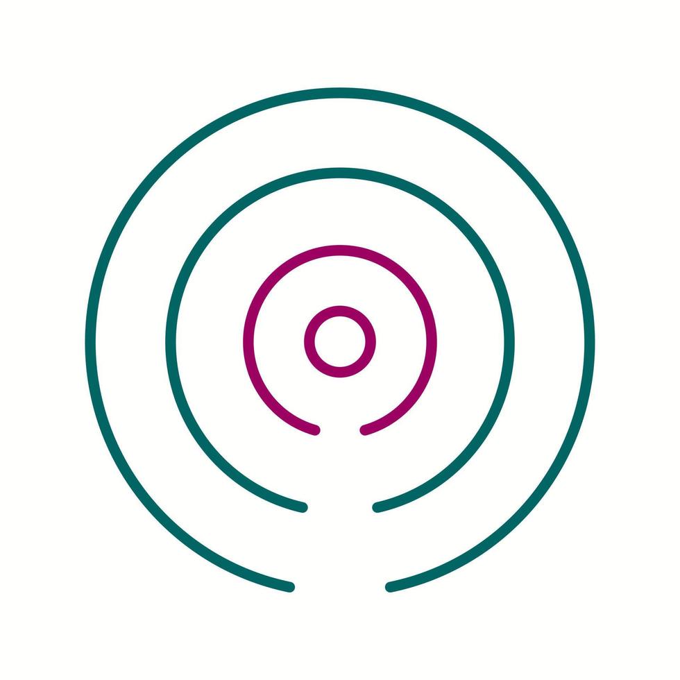 Beautiful Hotspot Signal Line Vector Icon