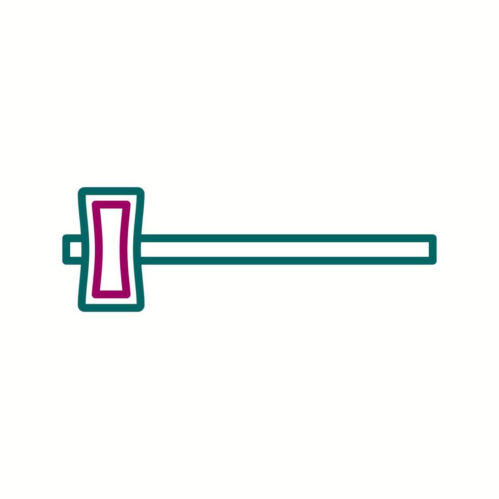 Beautiful Hammer Line Vector Icon