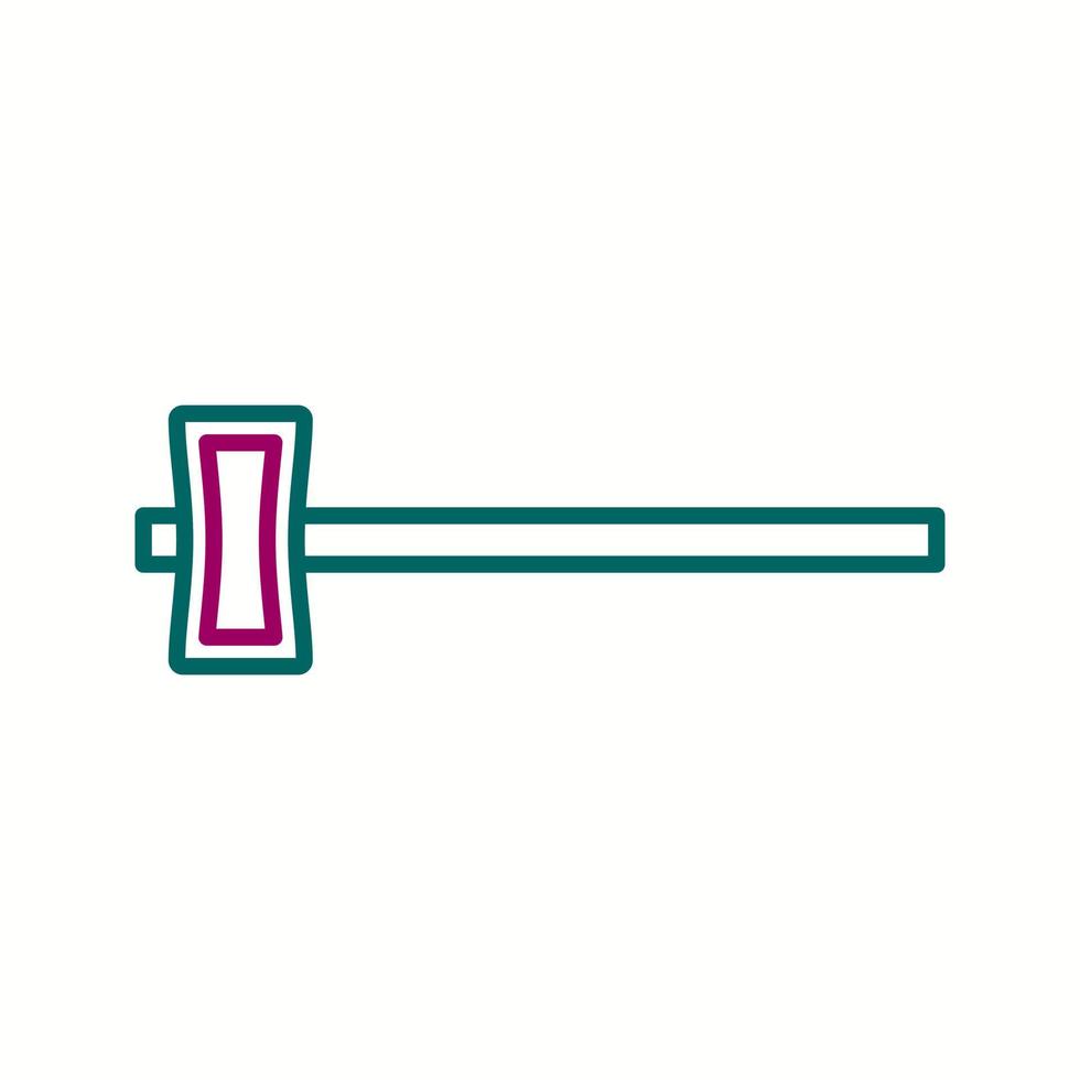 Beautiful Hammer Line Vector Icon