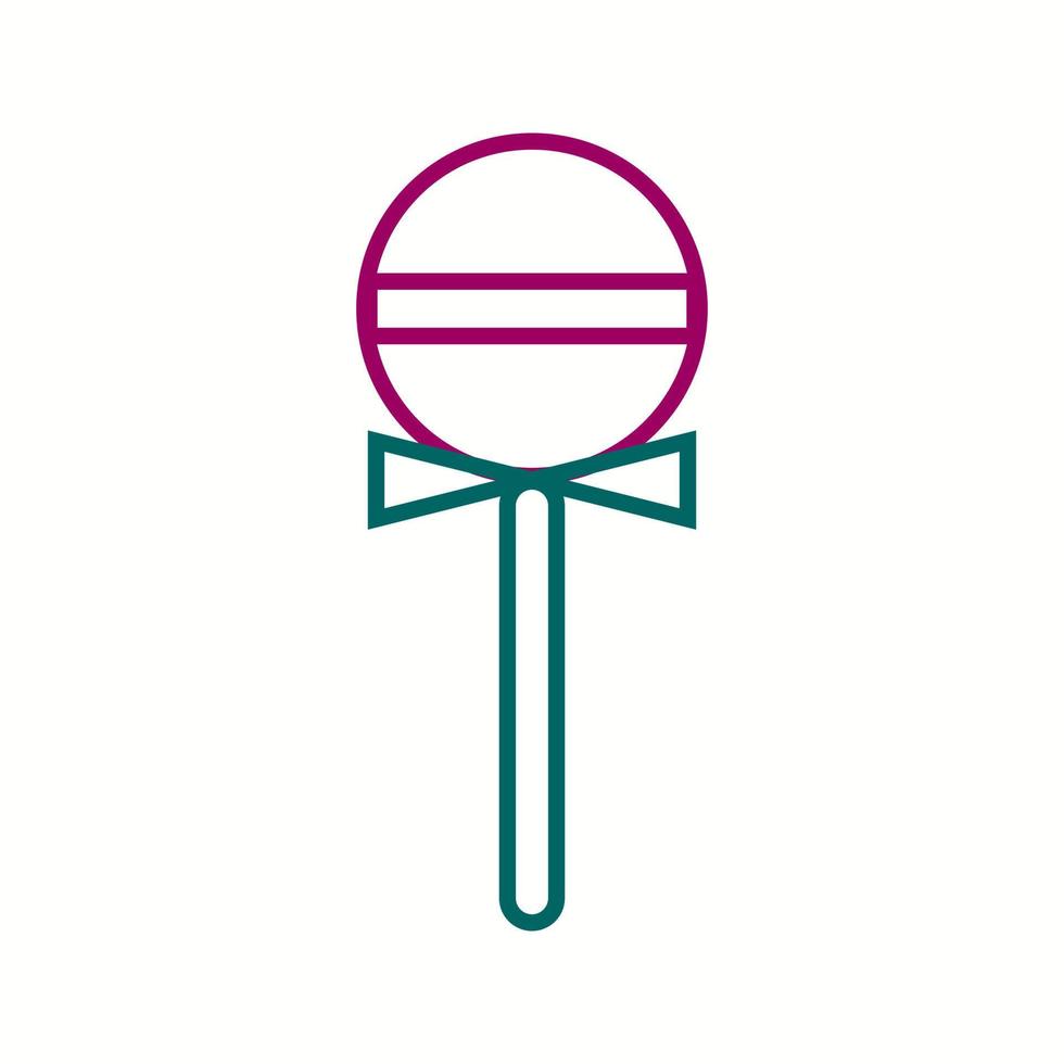 Beautiful Lollipop Line Vector Icon
