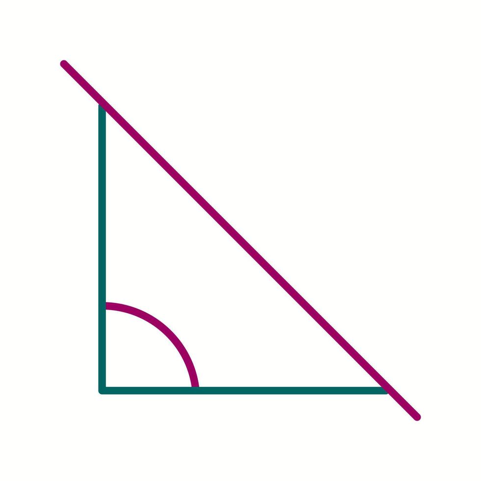 Beautiful Angle Line Vector Icon